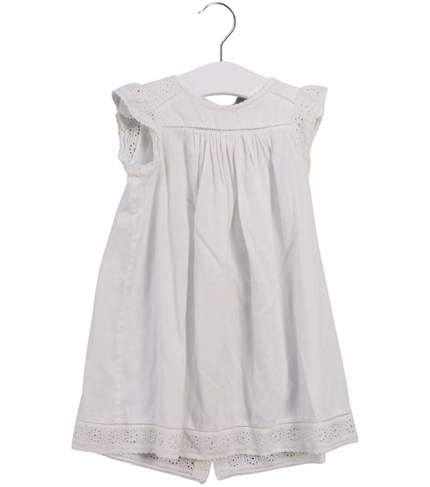 A White Sleeveless Dresses from Bonpoint in size 2T for girl. (Front View)