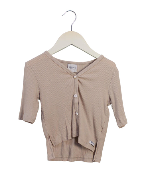 A Beige Short Sleeve Tops from Donsje in size 2T for girl. (Front View)