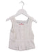 A White Sleeveless Tops from Bonpoint in size 4T for girl. (Front View)