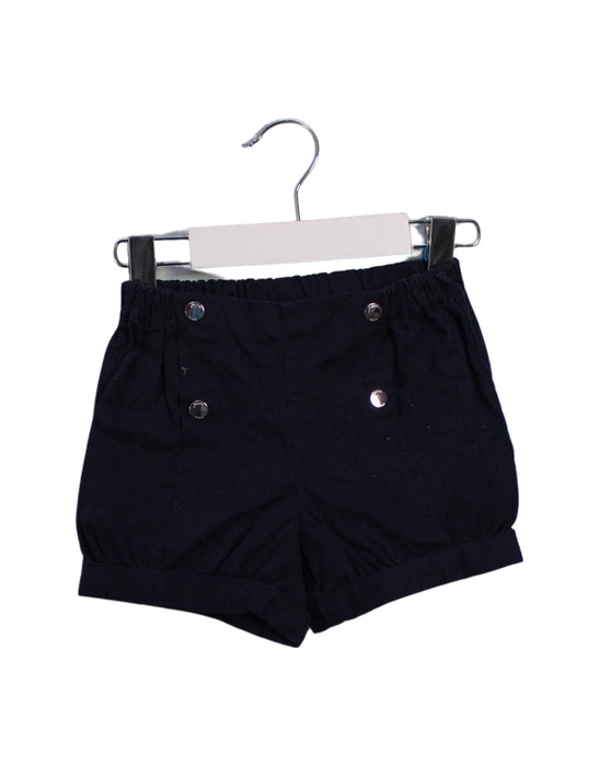 A Navy Shorts from Jacadi in size 18-24M for girl. (Front View)