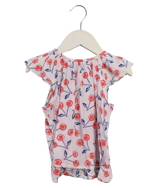 A White Short Sleeve Tops from Bonpoint in size 3T for girl. (Front View)