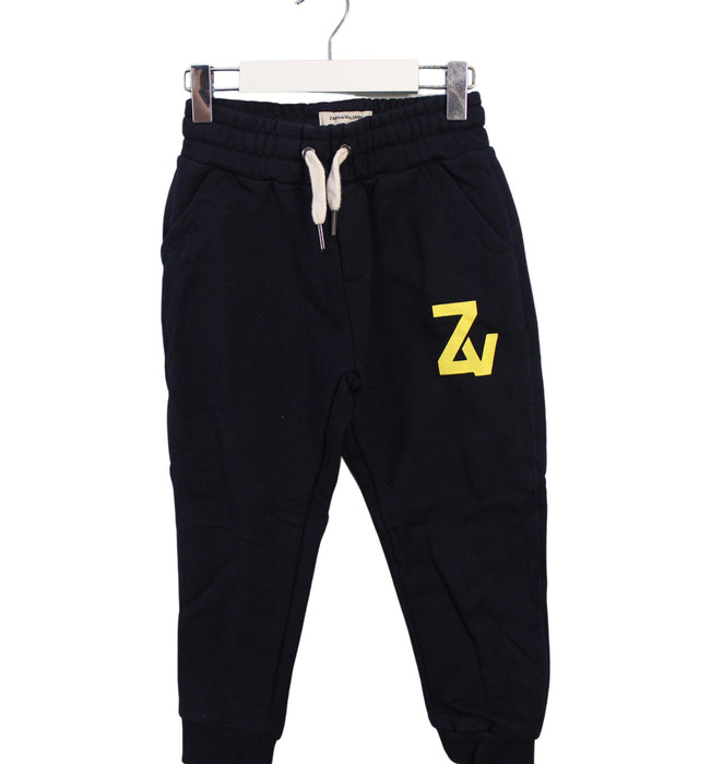 A Black Sweatpants from Zadig & Voltaire in size 5T for boy. (Front View)