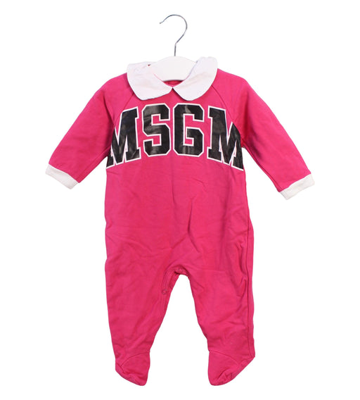 A Pink Onesies from MSGM in size 3-6M for girl. (Front View)
