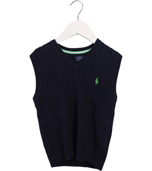 A Navy Sweater Vests from Polo Ralph Lauren in size 5T for boy. (Front View)