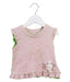 A Pink Short Sleeve Tops from Jacadi in size 6-12M for girl. (Front View)