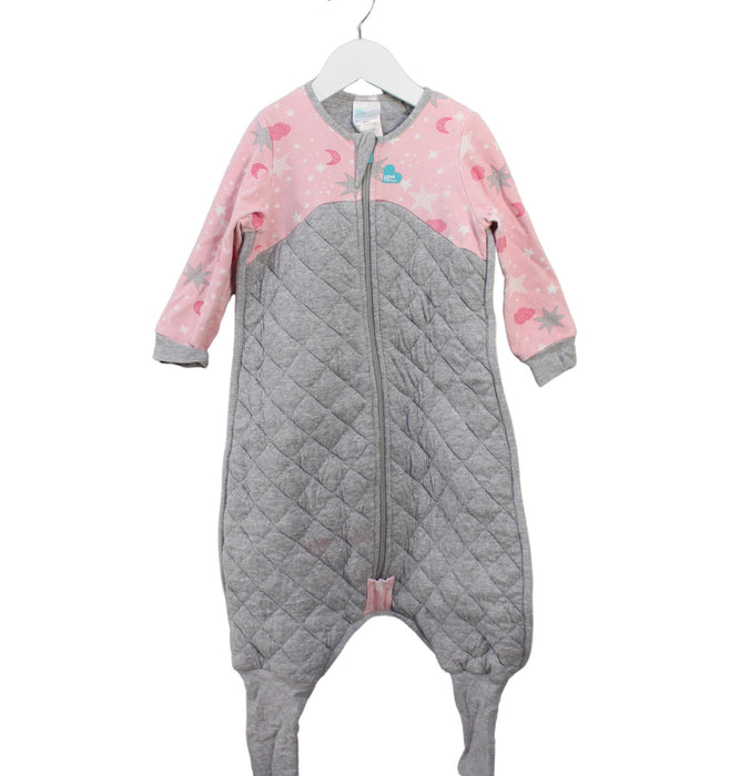 A Grey Sleepsacs from Love To Dream in size 2T for girl. (Front View)
