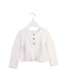 A White Cardigans from Jacadi in size 12-18M for girl. (Front View)