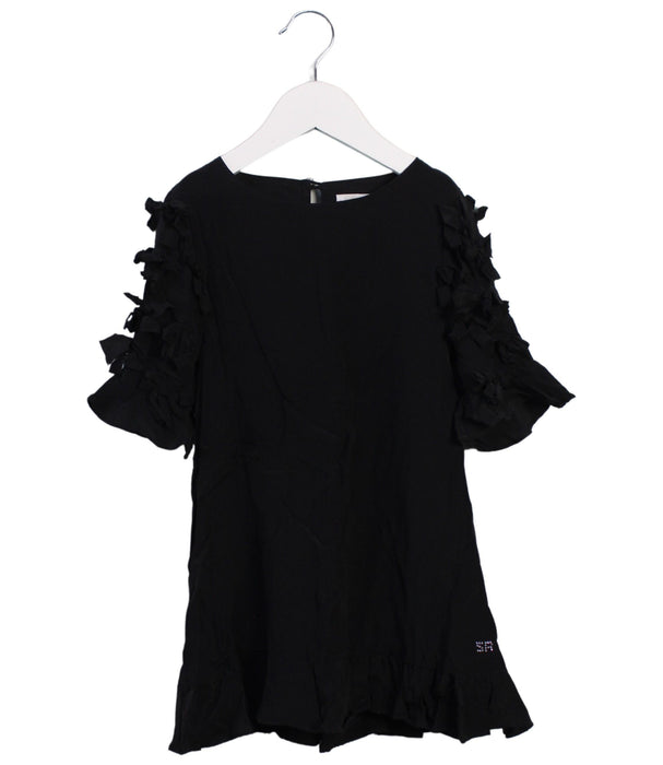A Black Long Sleeve Dresses from Sonia Rykiel in size 4T for girl. (Front View)