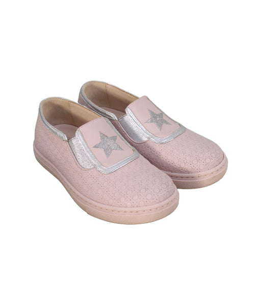A Pink Slip Ons from Dior in size 5T for girl. (Front View)