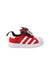 A Red Slip Ons from Adidas in size 12-18M for boy. (Back View)