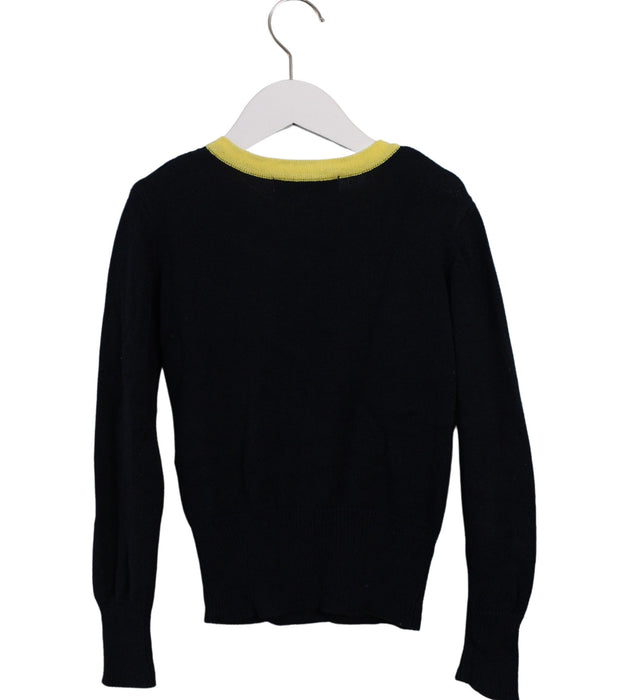A Black Knit Sweaters from Tartine et Chocolat in size 6T for girl. (Back View)