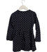 A Navy Long Sleeve Dresses from Petit Bateau in size 5T for girl. (Back View)