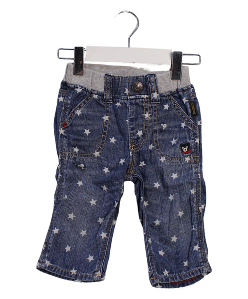 A Blue Casual Pants from Miki House in size 18-24M for boy. (Front View)