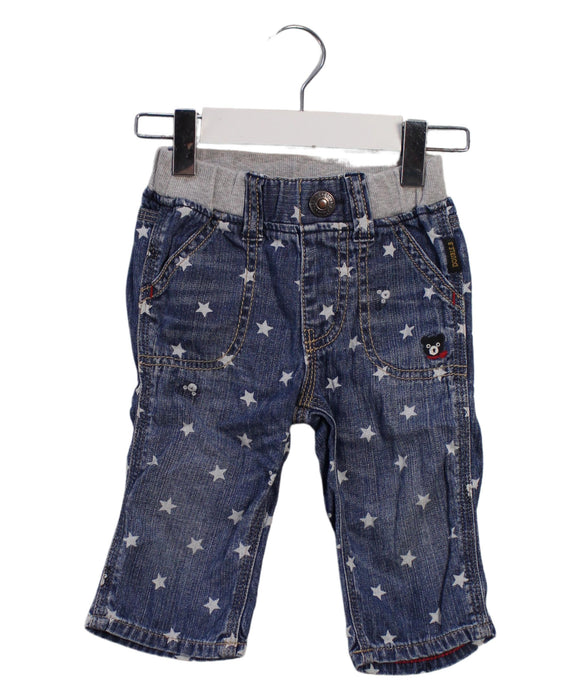 A Blue Casual Pants from Miki House in size 18-24M for boy. (Front View)