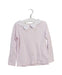 A Pink Long Sleeve Tops from Jacadi in size 4T for girl. (Front View)