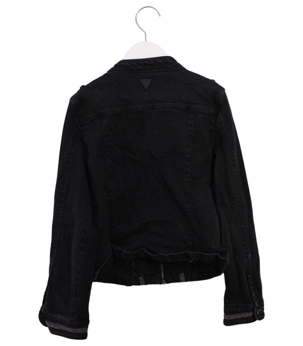 A Black Lightweight Jackets from Guess in size 12Y for girl. (Back View)