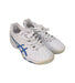 A White Sneakers from ASICS in size 7Y for boy. (Front View)