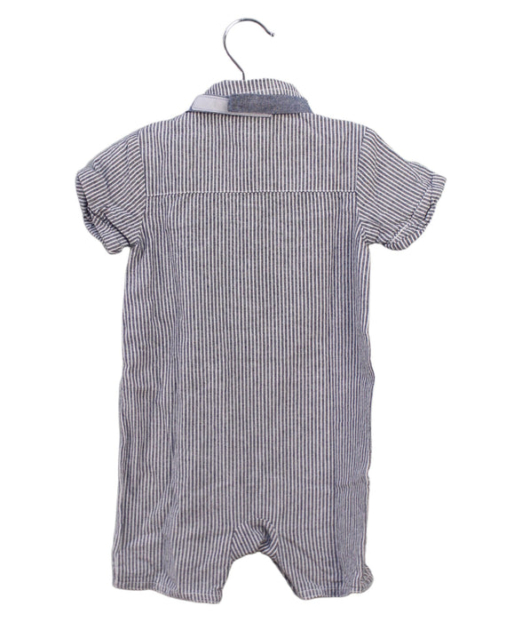 A Navy Short Sleeve Rompers from Mamas & Papas in size 6-12M for boy. (Back View)