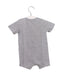 A Grey Short Sleeve Rompers from Paul Smith in size 0-3M for boy. (Back View)