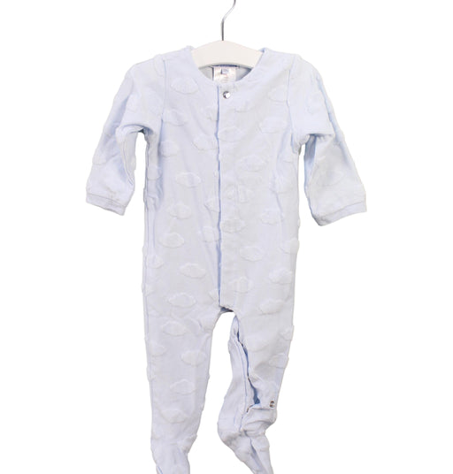 A Blue Long Sleeve Jumpsuits from Jacadi in size 6-12M for boy. (Front View)