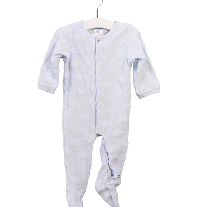 A Blue Long Sleeve Jumpsuits from Jacadi in size 6-12M for boy. (Front View)
