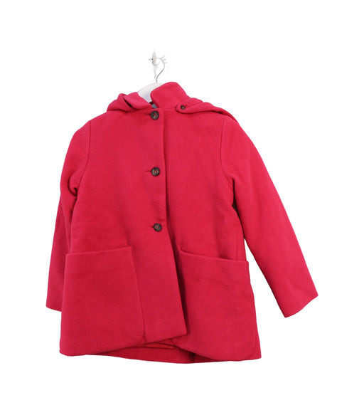 A Pink Coats from Jacadi in size 6T for girl. (Front View)