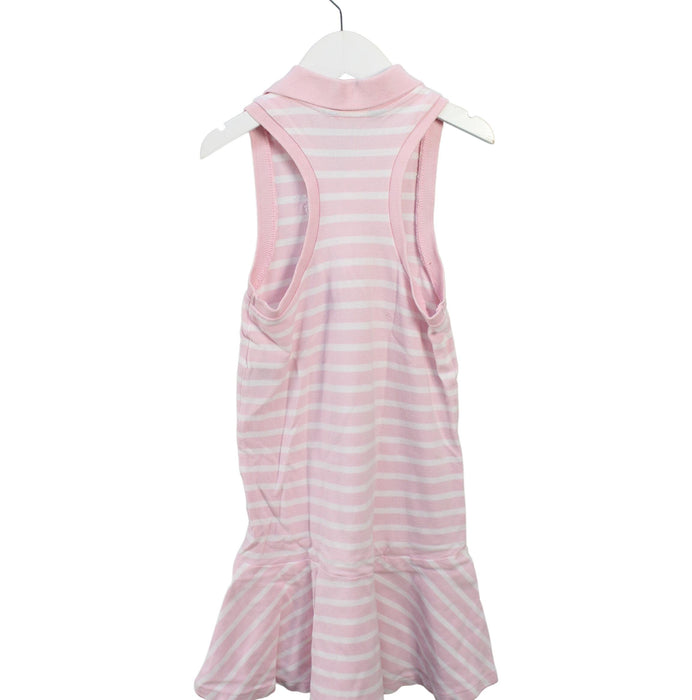 A Pink Sleeveless Dresses from Polo Ralph Lauren in size 6T for girl. (Back View)