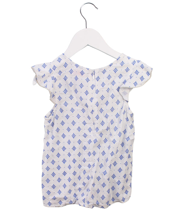 A White Sleeveless Tops from DPAM in size 4T for girl. (Back View)