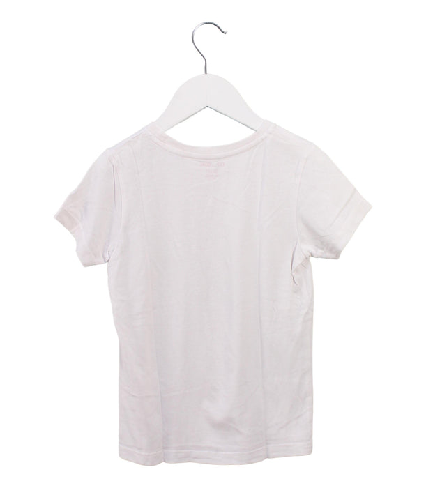 A White Short Sleeve T Shirts from DPAM in size 5T for girl. (Back View)