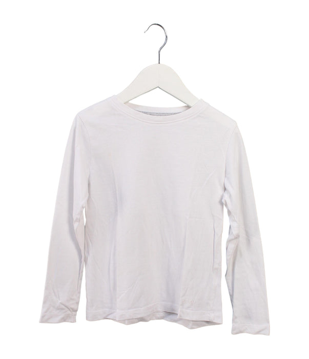 A White Long Sleeve Tops from DPAM in size 5T for girl. (Front View)