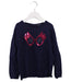 A Navy Knit Sweaters from DPAM in size 5T for girl. (Front View)