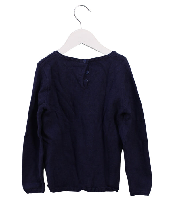 A Navy Knit Sweaters from DPAM in size 5T for girl. (Back View)