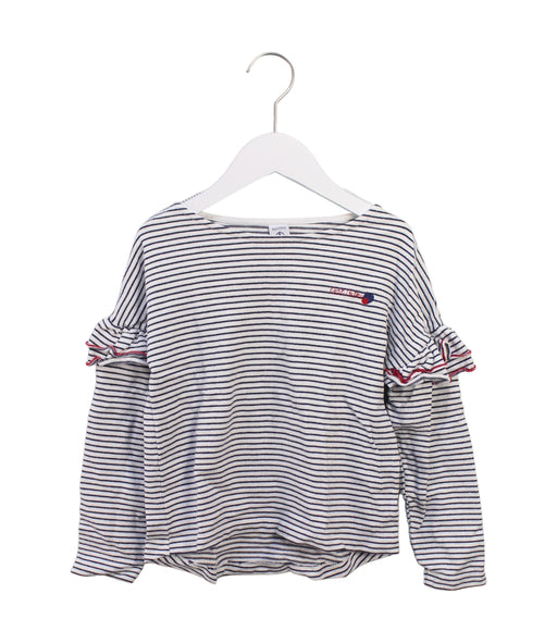 A White Long Sleeve Tops from Petit Bateau in size 8Y for girl. (Front View)