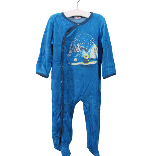 A Blue Onesies from DPAM in size 18-24M for boy. (Front View)