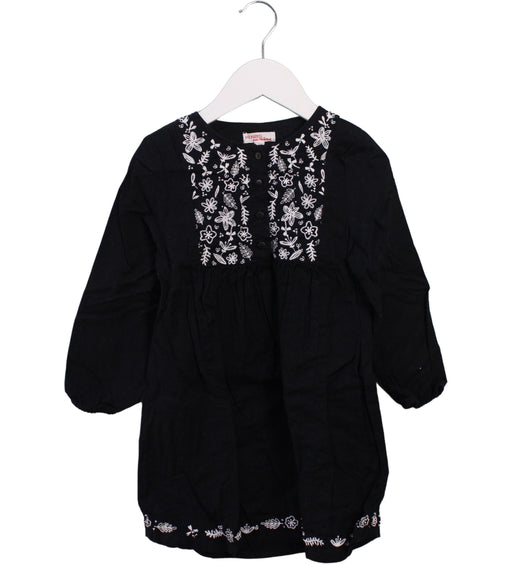 A Black Long Sleeve Dresses from DPAM in size 5T for girl. (Front View)