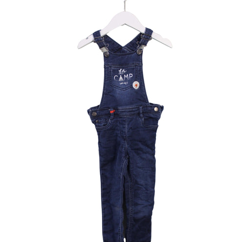 A Navy Long Overalls from DPAM in size 3T for girl. (Front View)