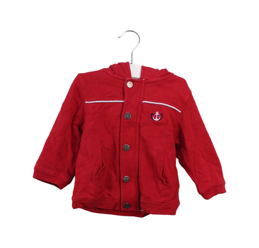 A Red Puffer/Quilted Jackets from Cyrillus in size 6-12M for boy. (Front View)