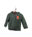 A Green Puffer/Quilted Jackets from DPAM in size 3T for neutral. (Front View)