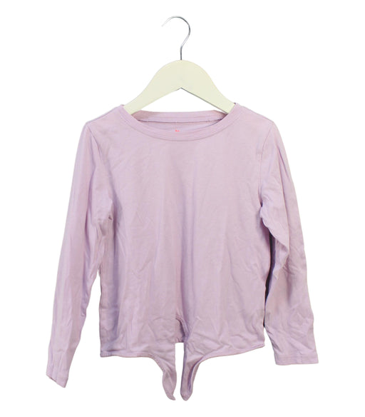 A Purple Long Sleeve Tops from Crewcuts in size 4T for girl. (Front View)