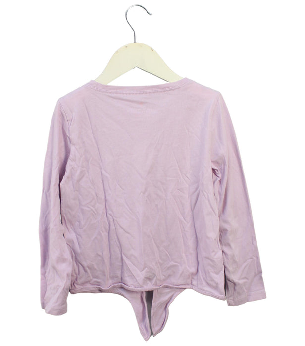 A Purple Long Sleeve Tops from Crewcuts in size 4T for girl. (Back View)
