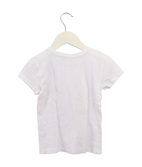 A White Short Sleeve T Shirts from Crewcuts in size 3T for girl. (Back View)