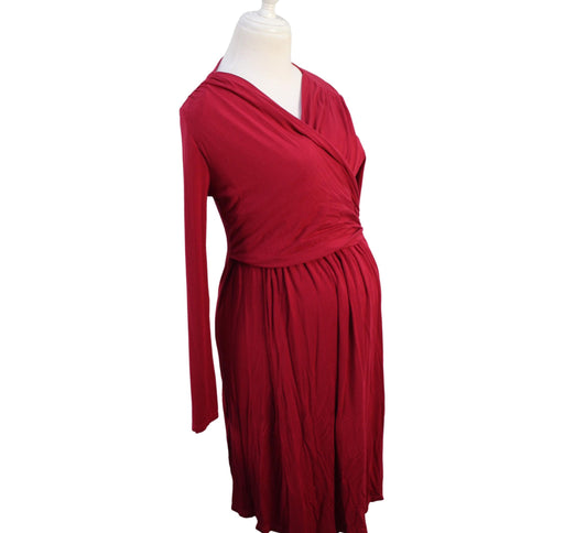 A Red Long Sleeve Dresses from Mayarya in size S for maternity. (Front View)