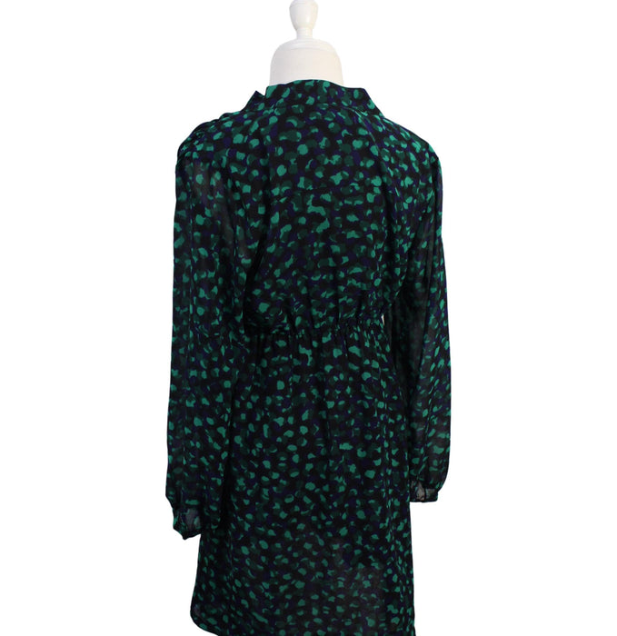 A Green Long Sleeve Dresses from Mayarya in size S for maternity. (Back View)