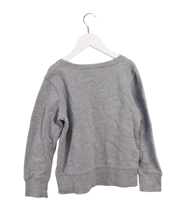 A Grey Crewneck Sweatshirts from Champion in size 7Y for boy. (Back View)