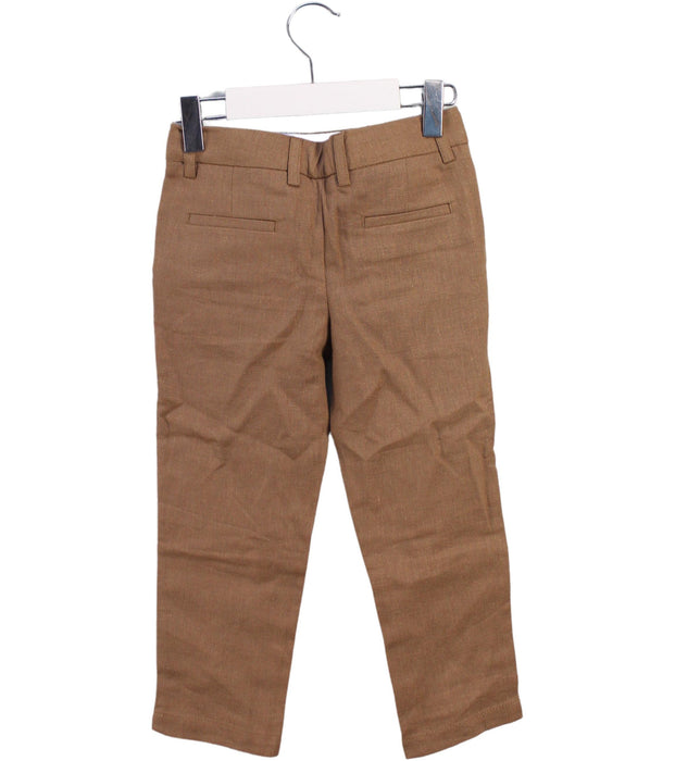 A Brown Casual Pants from Cyrillus in size 4T for boy. (Back View)