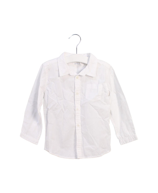 A White Shirts from Bout'Chou in size 3T for boy. (Front View)
