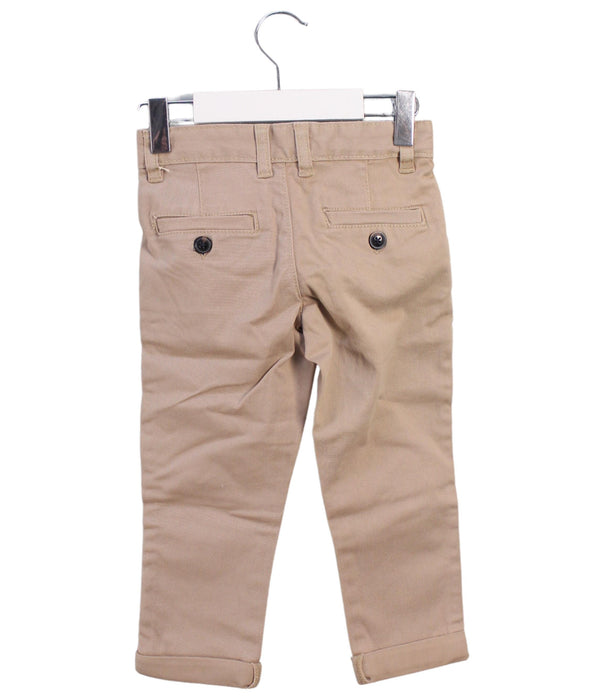 A Brown Casual Pants from Monoprix in size 3T for boy. (Back View)