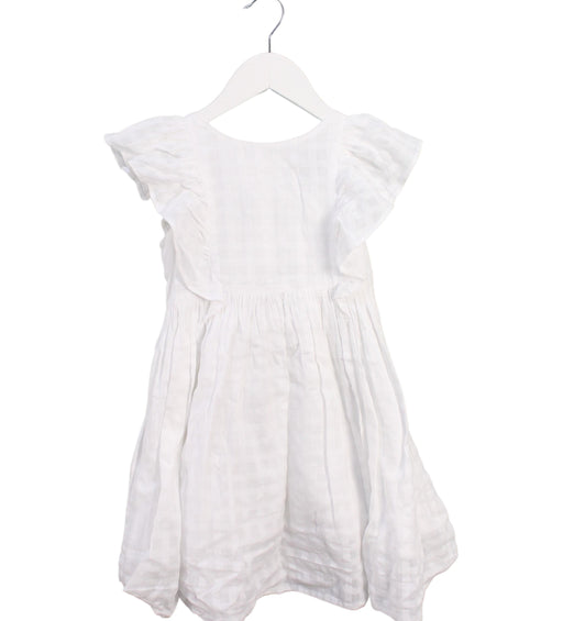 A White Short Sleeve Dresses from Polo Ralph Lauren in size 4T for girl. (Front View)