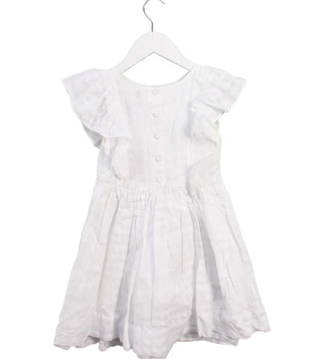 A White Short Sleeve Dresses from Polo Ralph Lauren in size 4T for girl. (Back View)
