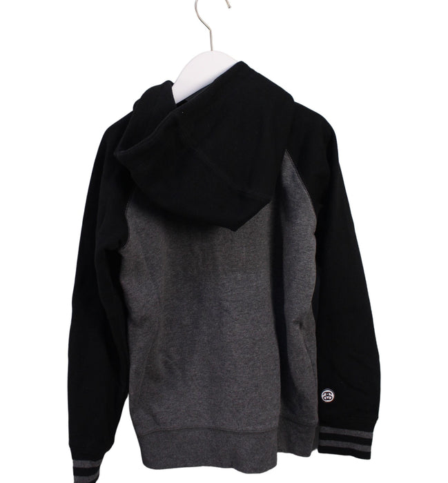 A Grey Zippered Sweatshirts from Stussy in size 7Y for boy. (Back View)